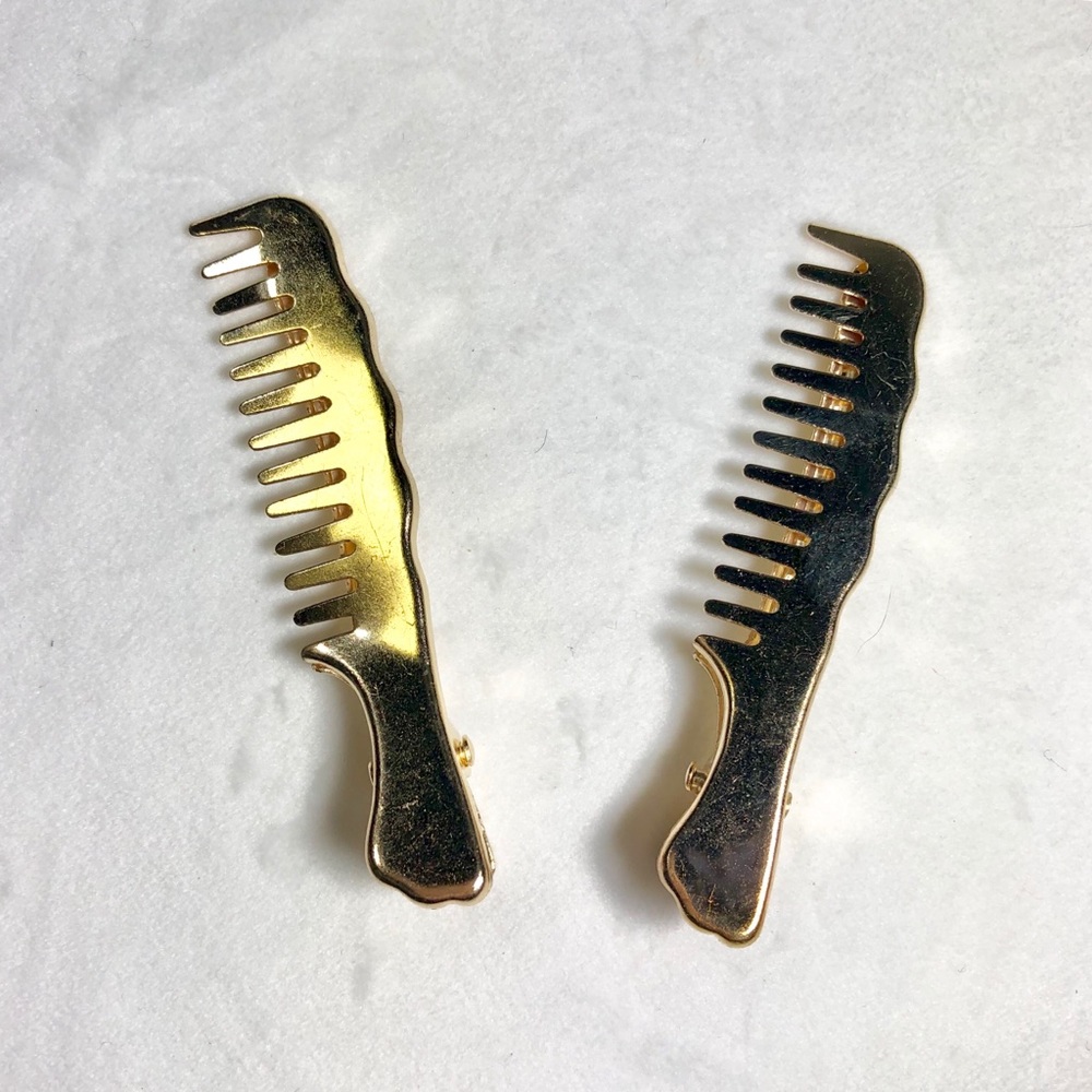 HOST PICK 💕 silver / gold brush hair clips (2) - Picture 4 of 5